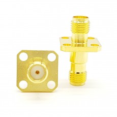 SMA(F)-SMA(F) 4Hole Panel 50ohm ADAPTOR DC~6GHz