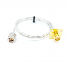 SMA(M)수컷-SMA(F)4 Hole Flange암컷 SF-085 Cable Assembly-50옴