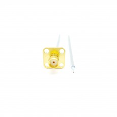 SMA(F)암컷4 Hole Flange-OPEN SF-085 10Cm Cable Assembly-50옴