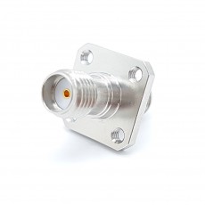 SMA(F)암컷-SMA(F)암컷 4Hole Panel 50ohm ADAPTOR 니켈