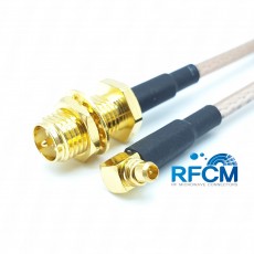 안테나 변환 케이블 RP-SMA(F)B/H to MMCX(M)R/A RG316S Cable Assembly