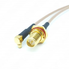 안테나 변환 케이블 RP-SMA(F)BH IP to MMCX(M)R/A RG316S Cable Assembly
