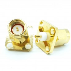 SMA(M)수컷 4Hole Flange Connector-2-3mm