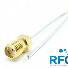 SMA Female to Trimmed Lead Test Probe Cable Using CM-SF047 Coax (Semi-Flexible)