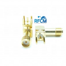 6GHz SMA(F) RA 4R PCB (L: 19.0mm 4R깊이: 4.0mm)