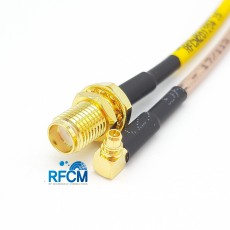 SMA(F)BH to MMCX(M)R/A RG316/S Cable Assembly