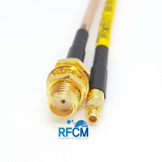 SMA(F)BH to MMCX(M)S/T RG316/S Cable Assembly