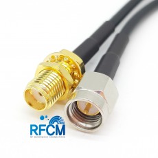 SMA(M)수컷-SMA(F)BH암컷 RG-174 Cable Assembly 50옴