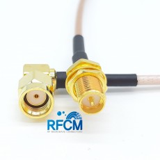 RP-SMA(F)B/H to RP-SMA(M)R/A RG316/S Cable Assembly