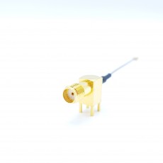 SMA(F)RA-4R-MHF1 PIug 30mm Cable Assembly (Gold)