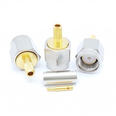 SMA Male Straight 50 Ohm RG-316 Crimp Connector(Nickel)