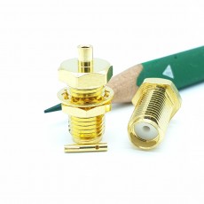 SMA(F)벌크 암컷 UT-047 Soldering Connector(Gold)