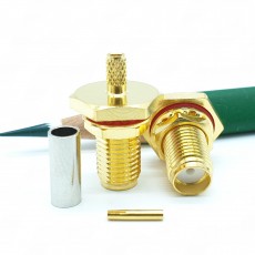 SMA(F)벌크 암컷 RG-316 Crimp Connector(Gold)