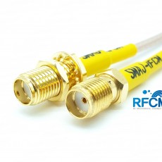 SMA(F)암컷-SMA(F)BH암컷 RG-316/S Cable Assembly 50옴