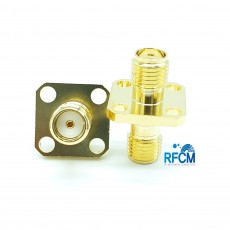 SMA(F)-SMA(F) 4Hole Panel 50ohm ADAPTOR DC~12.4GHz