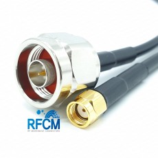 RP SMA(M)암컷-N(M)수컷 RG-58 Cable Assembly-50옴