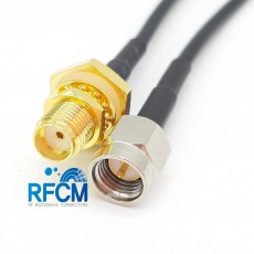 SMA(M)수컷-SMA(F)BH IP암컷 방수형RG-174 Cable Assembly 50옴