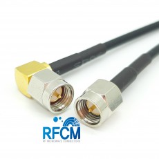 SMA(M)수컷-SMA(M)RA수컷 RG-174 Cable Assembly 50옴