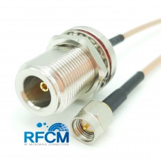 N(F)BH to SMA(M) RG316/S Cable Assembly 50옴