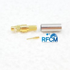MMCX Male Straight 50 Ohm RG-316 Crimp Connector(Gold)