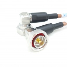 7/16 DIN Male Right Angle to 7/16 DIN Male Right Angle Cable Using RG393 Coax